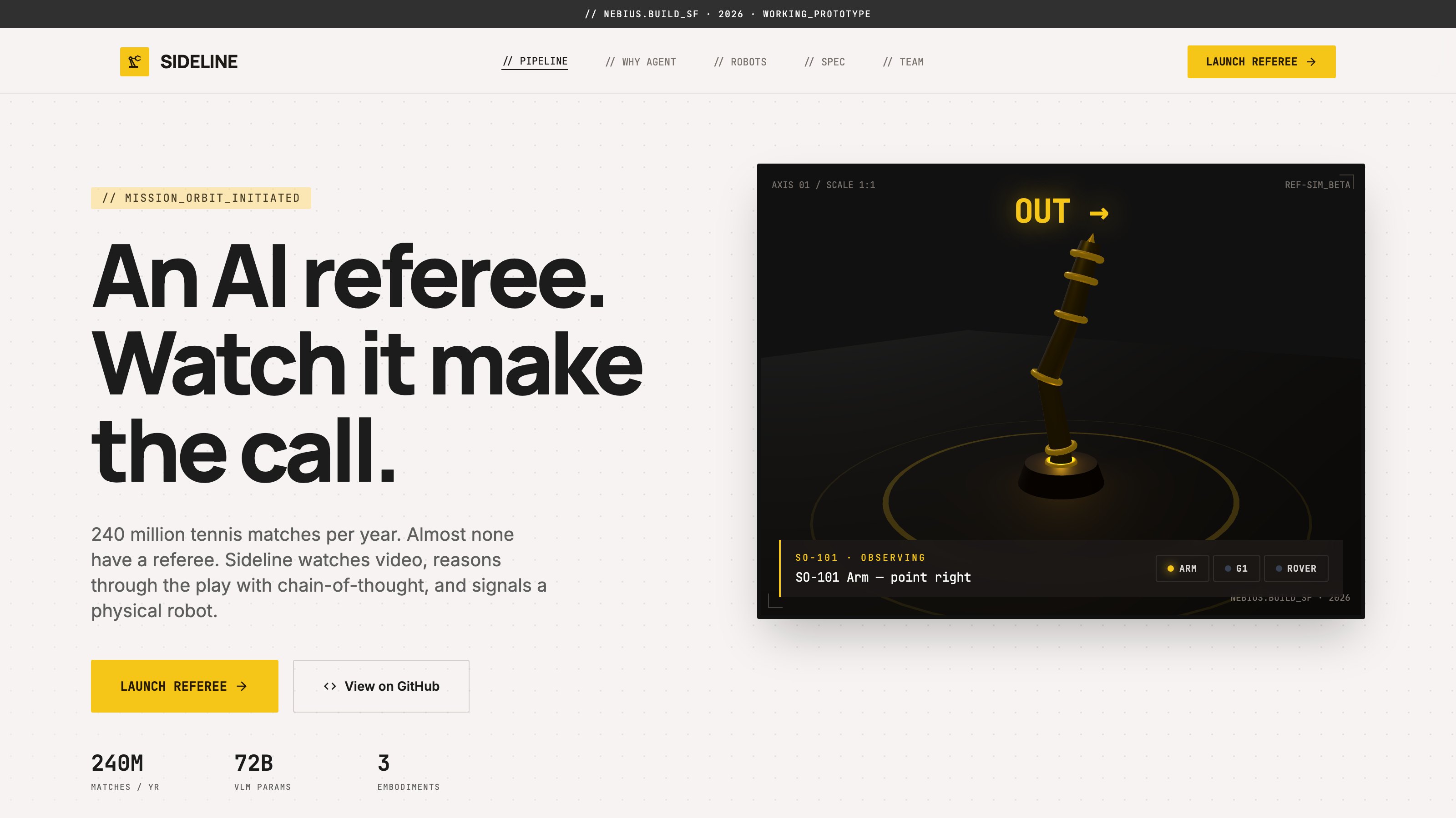 Sideline product screenshot